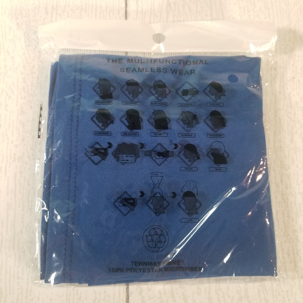 Multifunctional Seamless Wear Neck Gator Mask - BLUE NEW